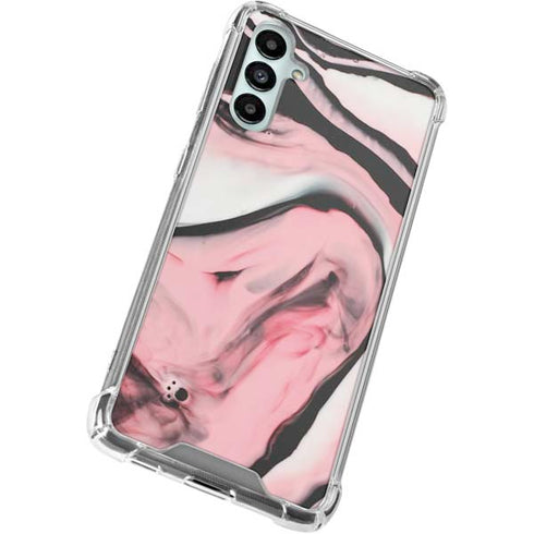 Pink Marble Ink Galaxy A15 5G Clear Case